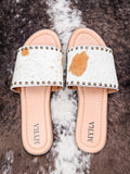 Top view of sandals