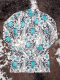 Flay lay of top on cowhide