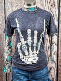 Mesh top styled with a graphic tee on the mannequin