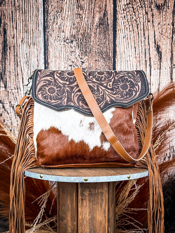 Myra Bag - Blossom Hand Tooled Bag
