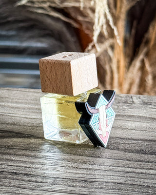 Desert Skull Vent Clip Car Diffuser in Leather