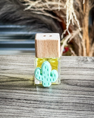 Minty Cactus Vent Clip Car Diffuser in Leather and Lace