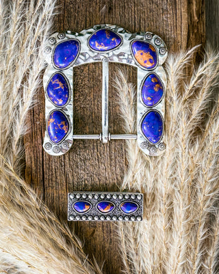 Buckle Up Fashion Belt Buckle in Purple