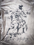 Wild Mustang Cowboy Graphic Tee - Off White