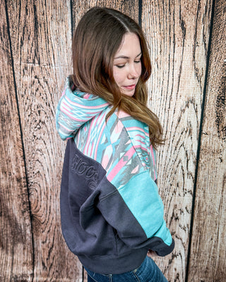 Casa Aztec Hoodie in Charcoal by Hooey