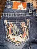 Grace in LA Easy Fit Women's Lucky West Boot Cut Jeans