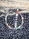 Vibe Navajo Style Pearl Large Hoops