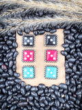 earrings on beans and wheat