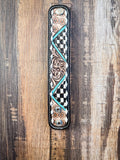 Wildflower Rodeo Tooled Leather Bracelet