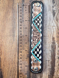 Wildflower Rodeo Tooled Leather Bracelet