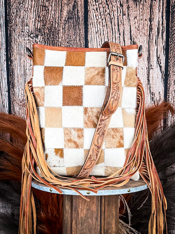 Eight Second Style Fringed Concealed Carry Crossbody Bag