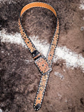belt on cow hide