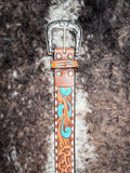 belt on cowhide