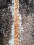 belt on cowhide