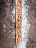 belt on cowhide