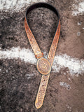 belt on cowhide