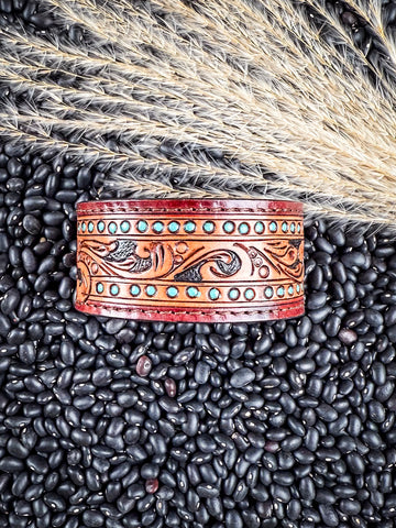 Bluebird Canyon Tooled Leather Bracelet