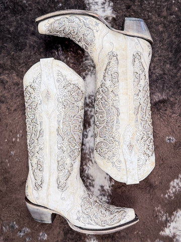 boots on cow hide