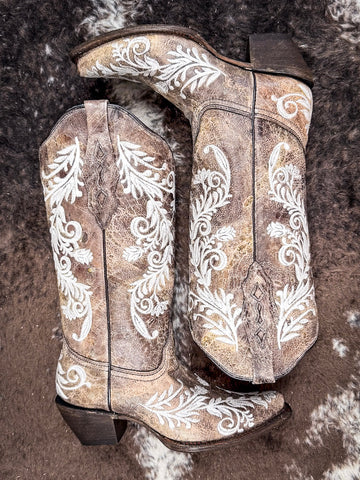boots on cow hide