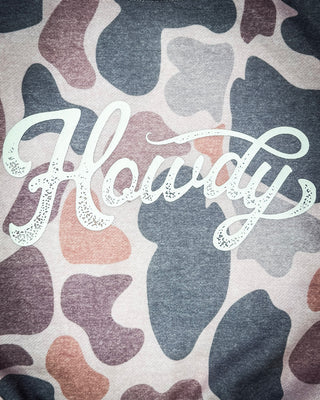 Dusty Camo Howdy Pullover Sweatshirt