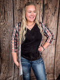 Jonelle - Vintage Coral - Aztec Mesh - Duster - Western Fashion - Bronco Western Supply Co.