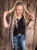 Jonelle - Vintage Coral - Aztec Mesh - Duster - Western Fashion - Bronco Western Supply Co.
