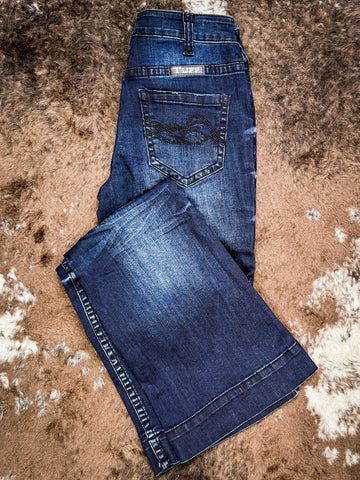 Cowgirl Tuff Deep Sapphires Trouser Jeans