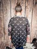 Alma - Black - Cowskull - Mesh - Duster - Western Fashion - Bronco Western Supply Co.
