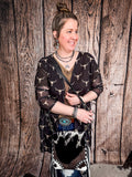 Alma - Black - Cowskull - Mesh - Duster - Western Fashion - Bronco Western Supply Co.