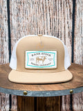 Rank Stock - White and Turquoise Hooey Hat