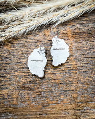 Sweetwater Cluster Cotton Candy Turquoise Stud Earrings