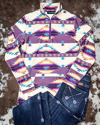 Dusty Violet Fitted Pullover by Sterling Kreek