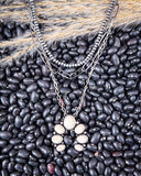 Dusty Squash Blossom Layer Fashion Necklace
