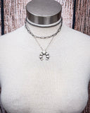 Dusty Squash Blossom Layer Fashion Necklace