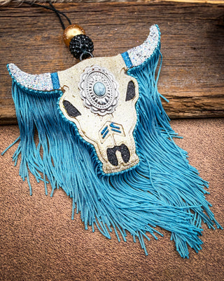 Harvest Glow Bull Skull Car Freshie in Pumpkin Apple Butter