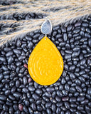 Delanie Tooled Leather Teardrop Earrings