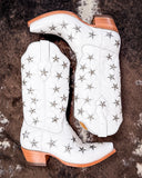 Marfa Black Star Leather Boots - Ice and Silver