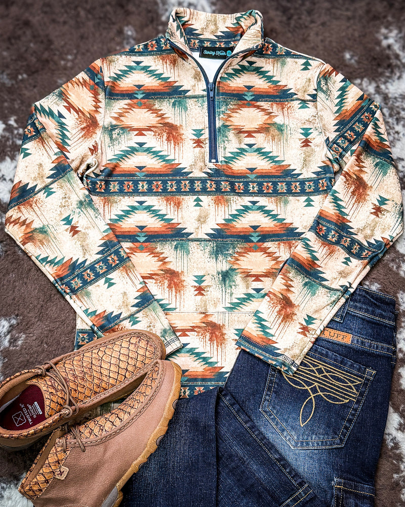 Desert Dusk Fitted Pullover by Sterling Kreek