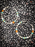 Vibe Navajo Style Pearl Large Hoops