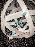 Turquoise Squash Blossom Ear Pin
