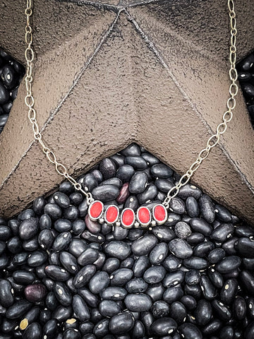 Wren Stone Choker - Red