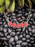 Wren Stone Choker - Red