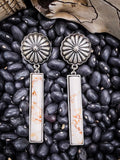 Ember Dangle Earrings - White
