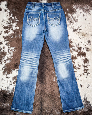 Famous Flannel Bootcut Jeans by Cowgirl Tuff
