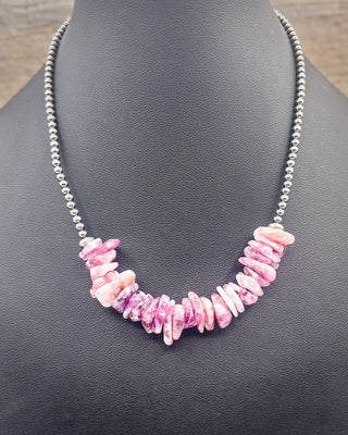 Elodie Purple Variscite and Sterling Silver Choker