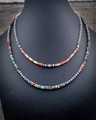 Tessa Blue and Pink Sea Sediment Necklace