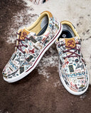 Rodeo Remix Twisted X Hooey Loper Sneaker - Toasted Almond and Multi on cowhide.