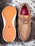 Bria Twisted X Feather X Slip-On Shoe - Tan and Toasted Coconut on cowhide.