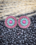 Painted Desert Fashion Stud Earrings