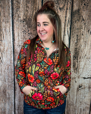 Rodeo Garden Fitted Pullover by Sterling Kreek